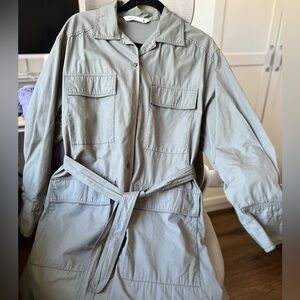 Zara Gray Long Sleeve Dress